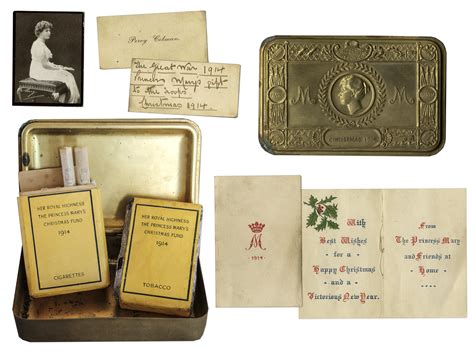 christmas 1914 metal box|princess mary christmas card 1914.